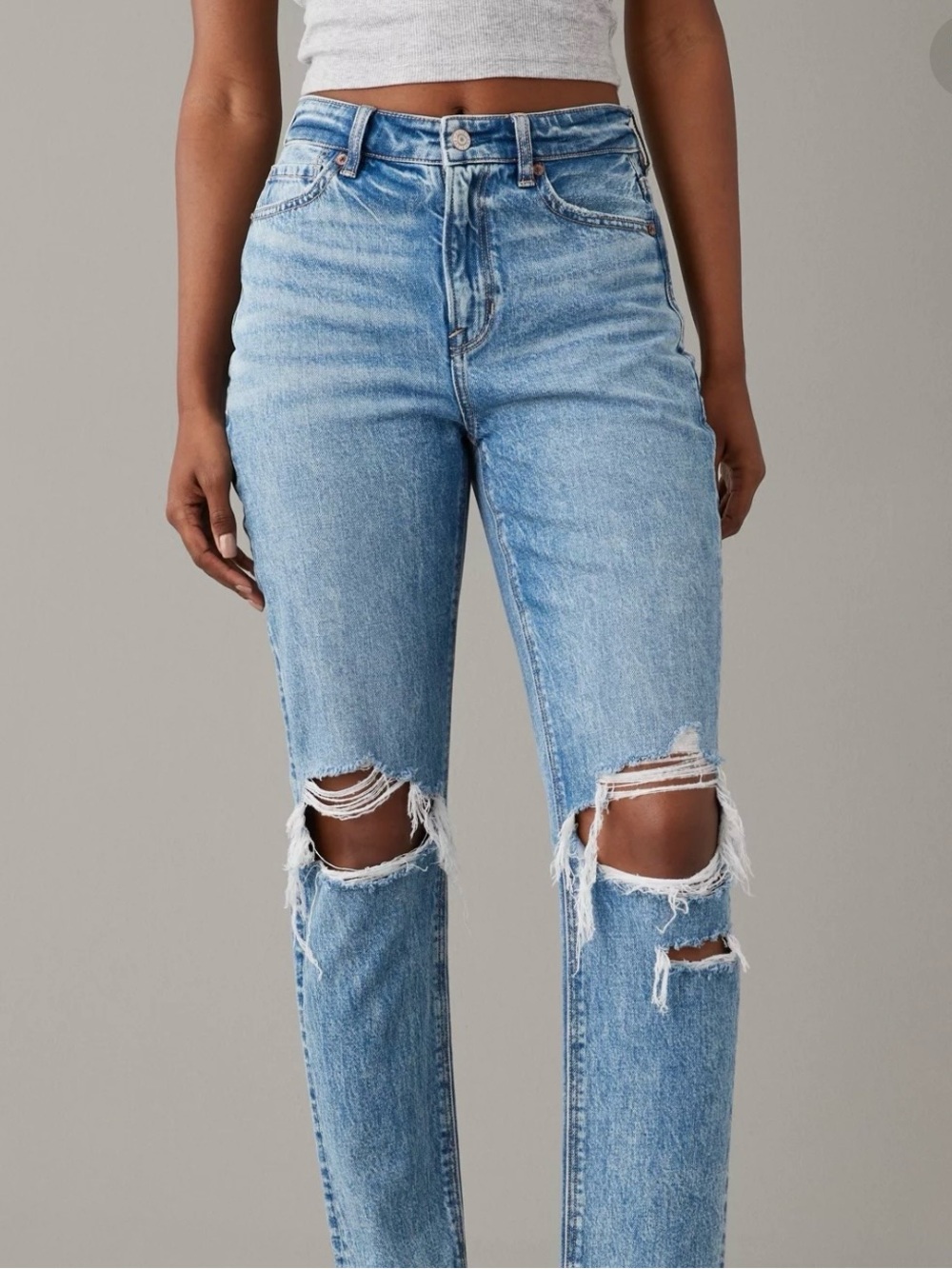 NWOT American Eagle Outfitters Strigid Mid Wash Denim Jeans - Blue